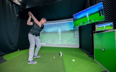 Golf simulators let you work on your swing whenever you want