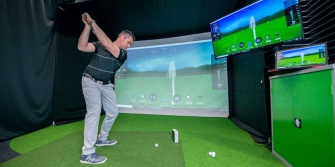 Golf simulators let you work on your swing whenever you want